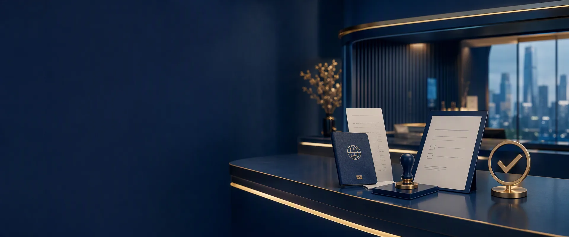 Departure tax refund service counter and travel documents — Churovi